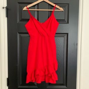 Lulus Ruffle Dress size S Like new